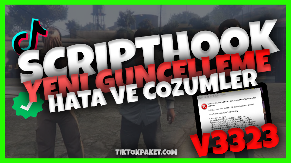 GTA5 SCRIPT HOOK 3323 GÜNCELLEMESİ