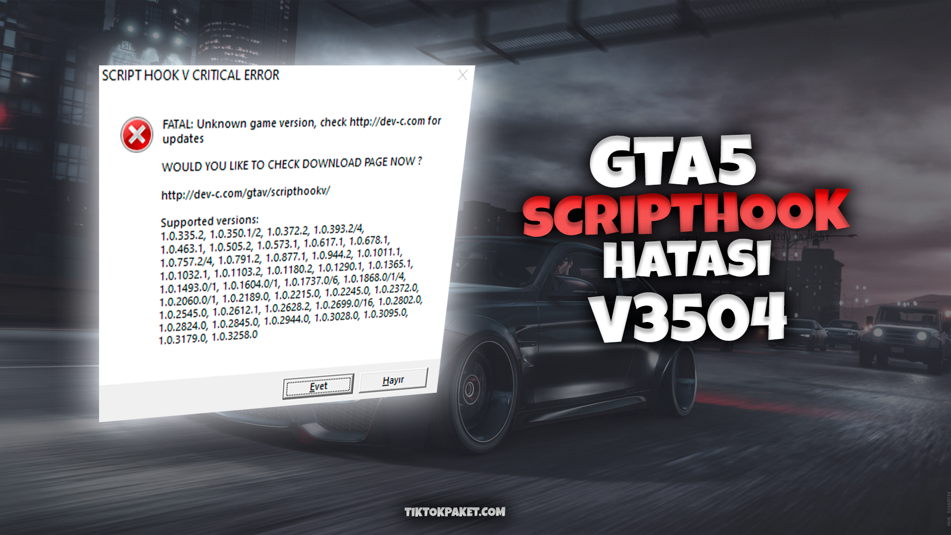 GTA5 SCRIPT HOOK 3504 GÜNCELLEMESİ